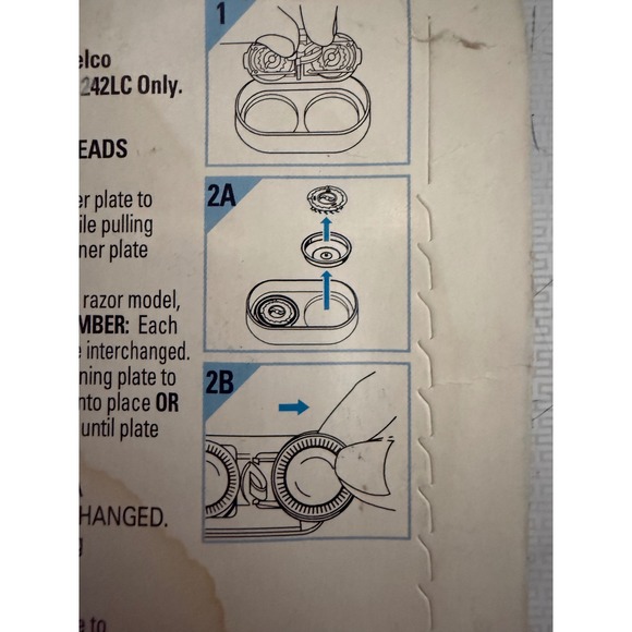 Norelco HQ2/2 Shaver Replacement Heads, 2 Cutters, 2 Combs, Philips, HP1917 - Picture 7 of 7